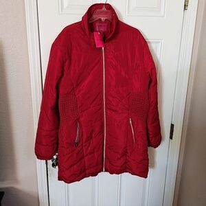 Vibrant Red Puffer Jacket